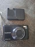 Fujifilm Digital Camera FinePix T350 14.0MP Black Tested With Charger Pack
