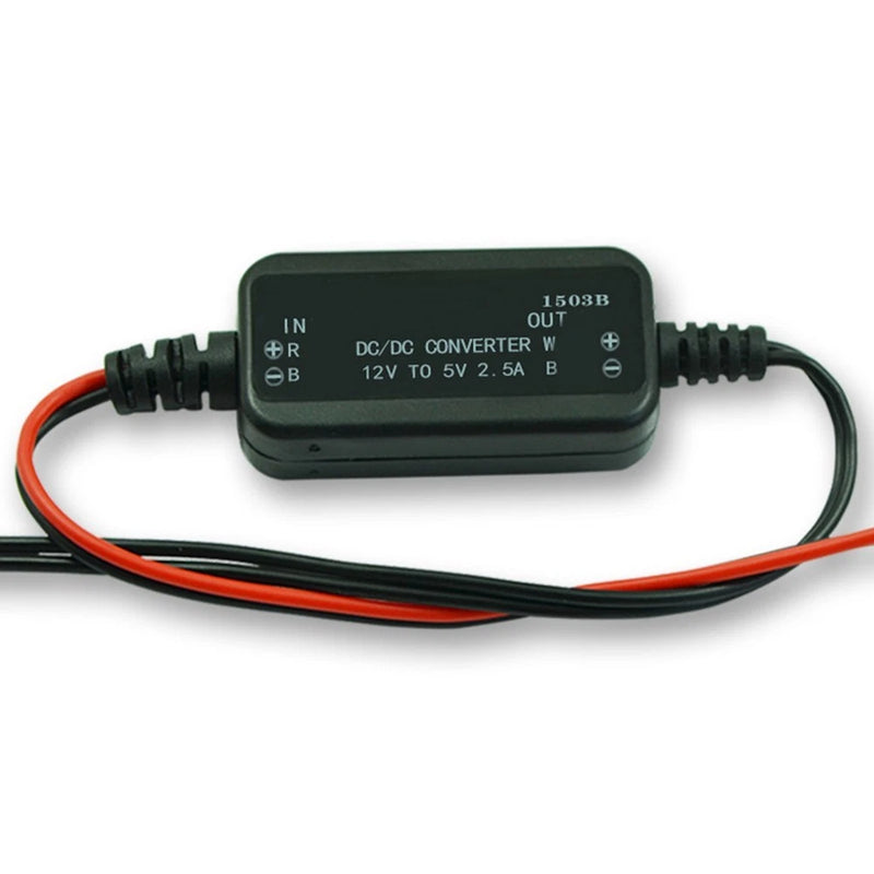 Compact 12V to 5V Converter 2 5A for Easy Installation in Small Spaces
