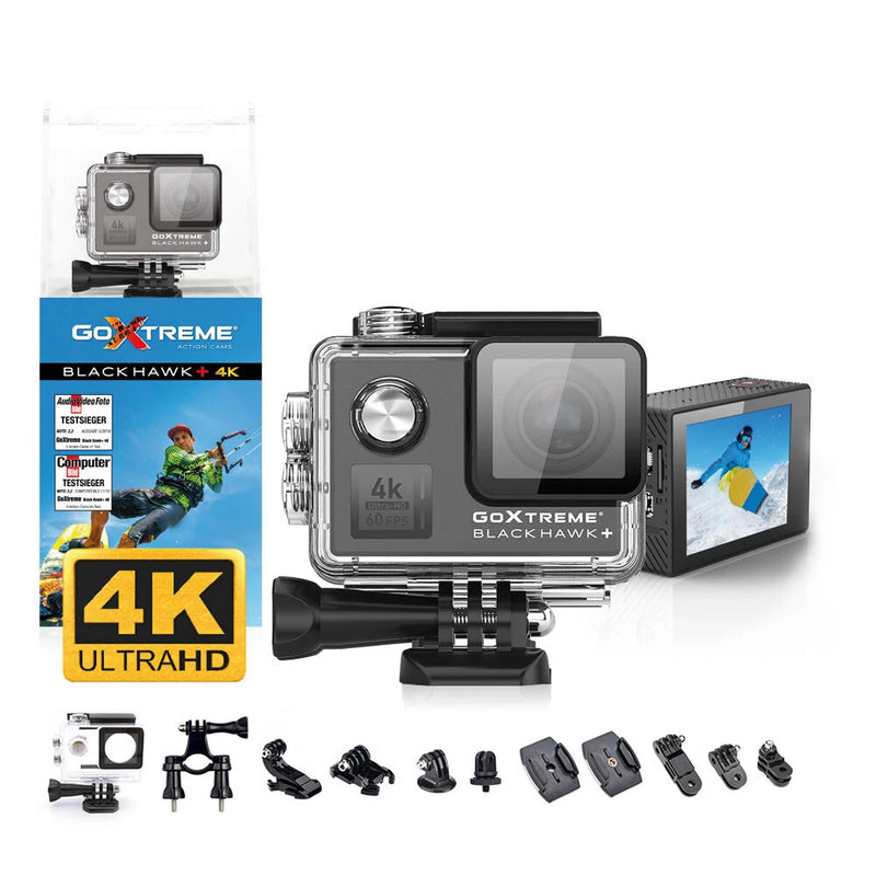 GoXtreme Black Hawk+ 4K Waterproof Action Camera - Black