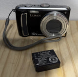 Panasonic LUMIX DMC-TZ5 Digital Camera Black Used with Minor Scratches