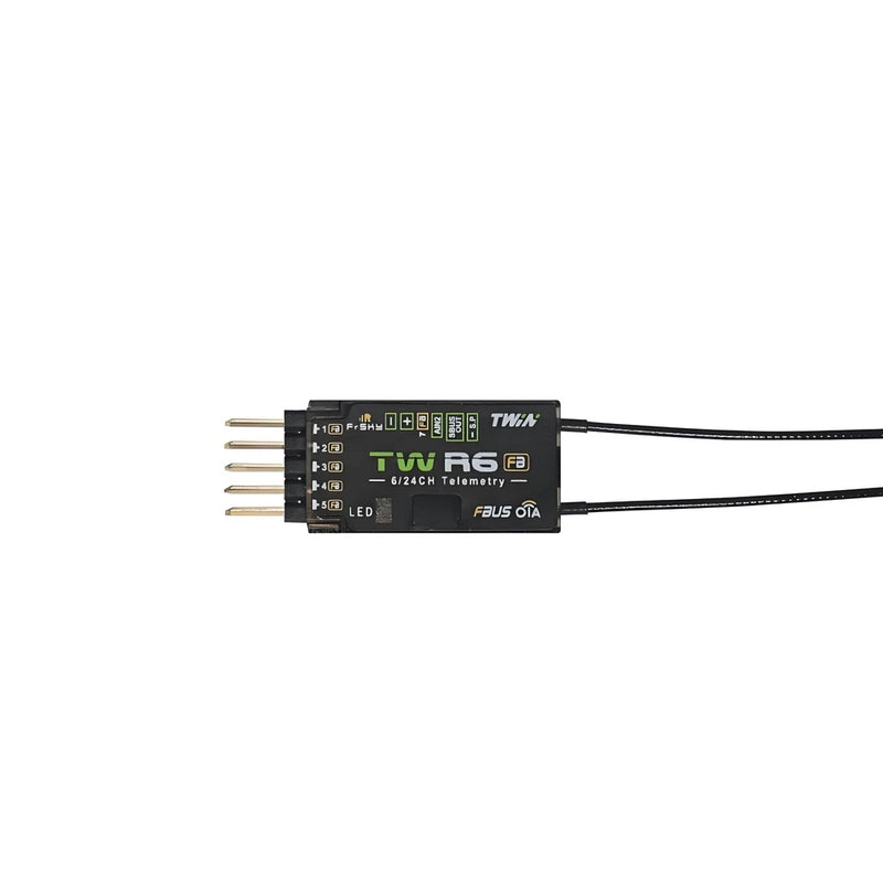 FrSky TW R6 Dual 2.4GHz Receiver for RC FPV Drone with PWM SBUS S.Port 6CH