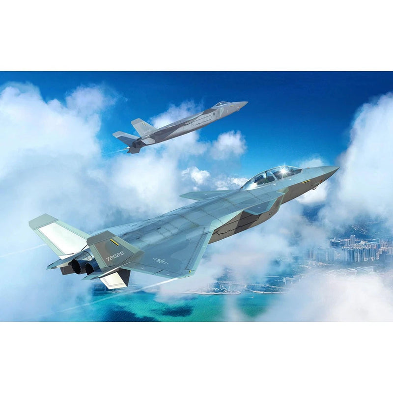 1/48 Trumpeter 05864 Chinese J-20S Mighty Dragon Warplane Plastic Model Kit DIY