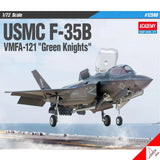 1/72 scale USMC F-35B model kit with VMFA-121 Green Knights markings (boxed)