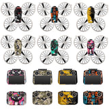 Drone controller protective skin film with colorful graphic and camo patterns