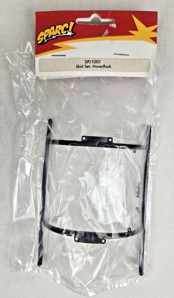Skid set for Horizon Hobby Hoverflash, black legs in clear plastic bag