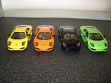 Set of 4 : 5" Kinsmart Lamborghini Murcielago LP640 Diecast Model Toy Car 1:36