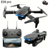 E99 PRO Drone with Flash Professional HD Dual Camera WIFI Obstacle Avoidance RC