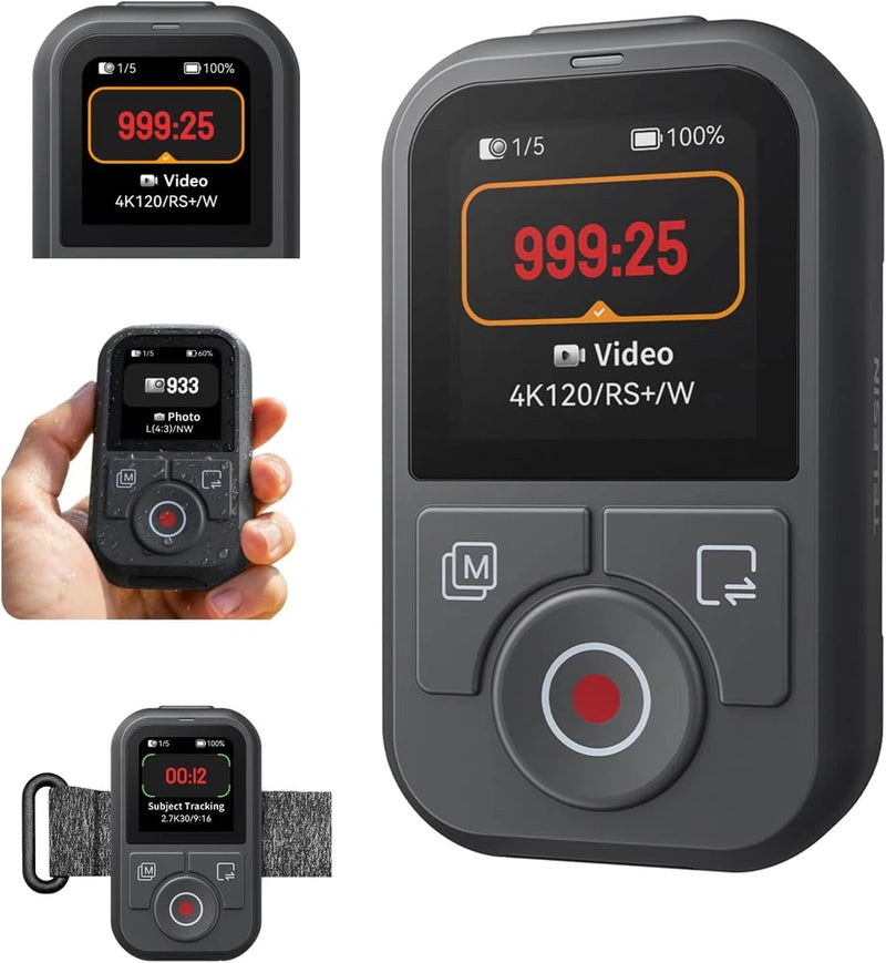 T13 Bluetooth Waterproof Remote for DJI Osmo Action 6 5 Pro 4 & Osmo 360, 1.4''