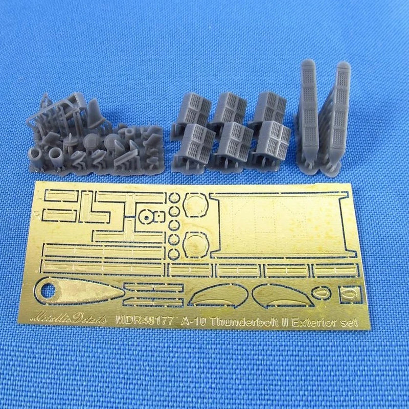 1/48 A-10 Thunderbolt II Exterior PE 3D Set HobbyBoss Metallic Details MDR48177