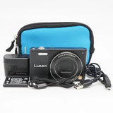 Panasonic LUMIX DMC-SZ10 Black Compact Digital Camera 16.0MP 12x Zoom w/Battery