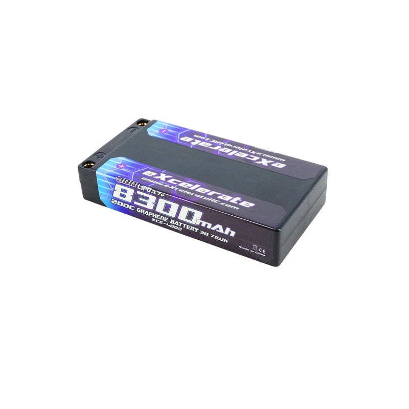 Excelerate ION 1S 200C Hardcase LiPO (3.7V/8300mAh) w/5mm Bullets XCE-4002 Battery