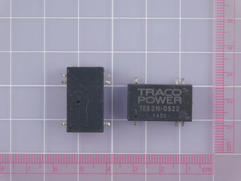 Lot of 10 TRACO POWER TES 2N-0522 2 Watt DC/DC converter, industrial, 2:1 input,
