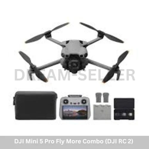 DJI Mini 5 Pro Fly More Combo (DJI RC 2) Camera Drone (3 Batteries)