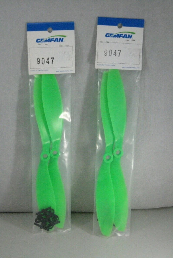 Gemfan  9047 Green Nylon CW/CCW Propeller DJI RC Multirotor Lot of 2