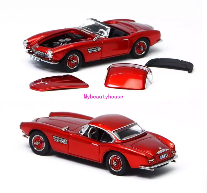 GFCC 1:64 Red 1957 507 Hard Top Classic Sport Model Diecast Metal Car