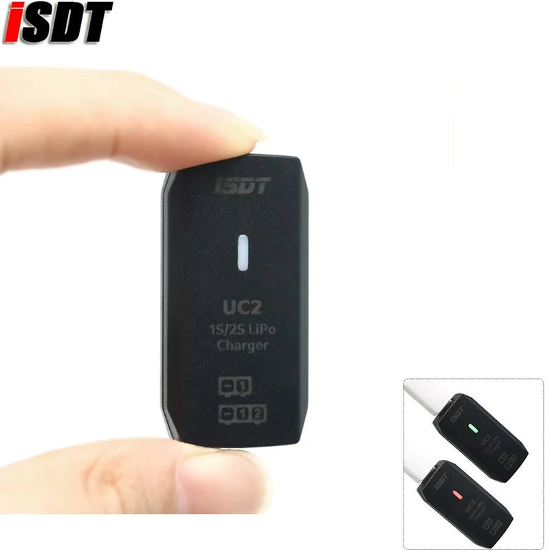 ISDT UC2 1S 2S LiPo Battery Balance Charger USB Type?C XH 2.54 Direct Charger Battery