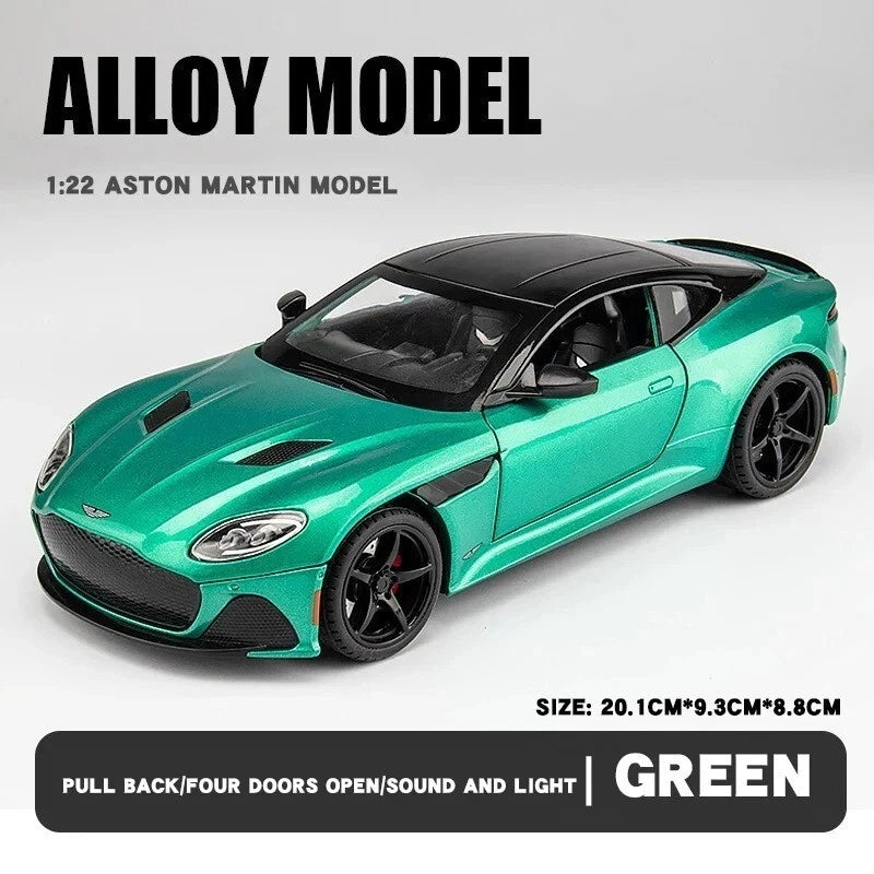 Luxury 1:22 Alloy Aston Martin DBS Car Model Toy with Opening Doors