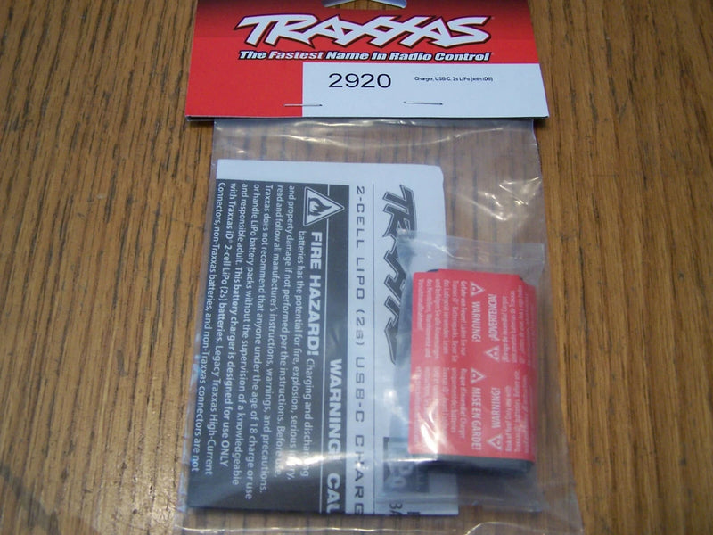 Fits Traxxas USB-C 2s Lipo iD Battery Charger 2 Cell Li-po 2920 /Slash Rustler & Battery