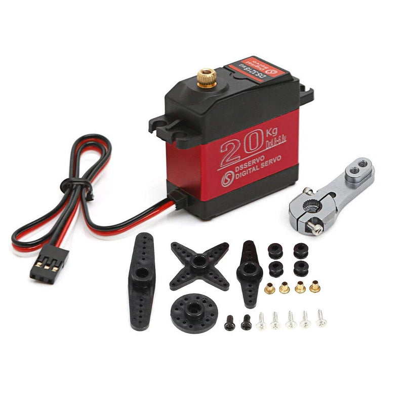 KingVal 20KG Metal Gear Large Torque Digital Servo for 1/8 1/10 1/12 RC Car Boat