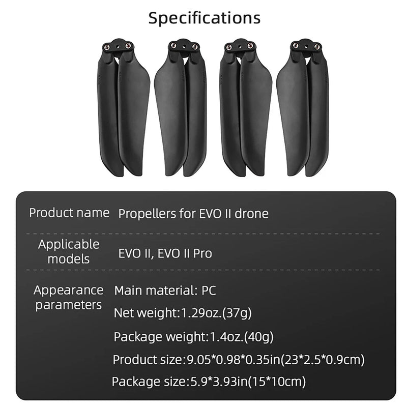 Low-Noise Propellers Props Blades For Autel EVO II Pro/EVO II Drone