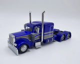 1:64 596 Blue Peterbilt W983 379 Truck Tractor Model Diecast Display Car