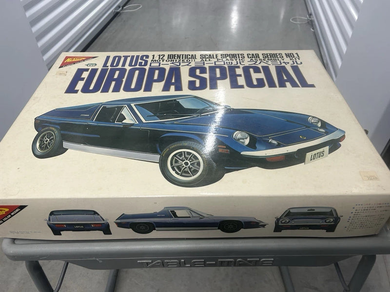 Nichimo #MB-1201 Lotus Europa Special 1/12 1976 Vtg Motorized Car Model Unbuilt