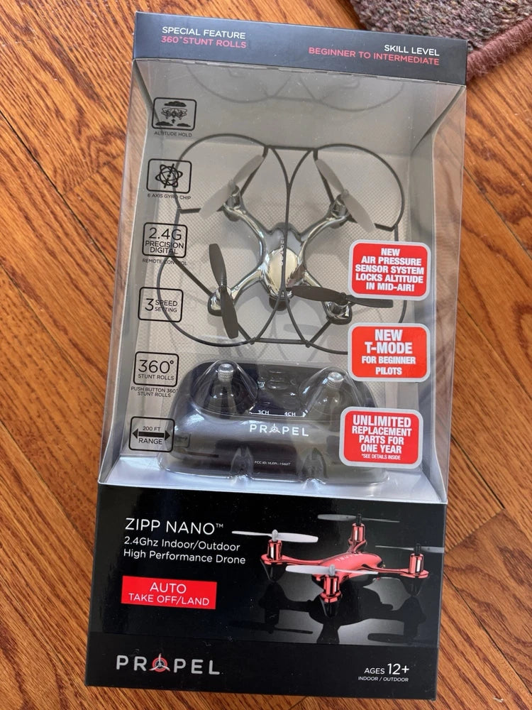 Propel Zipp Nano 2.4GHz indoor/outdoor high-performance drone in retail box