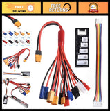 10-in-1 RC Lipo Battery Charger Splitter Cable, XT60H Plug, 2-6S Balance Board