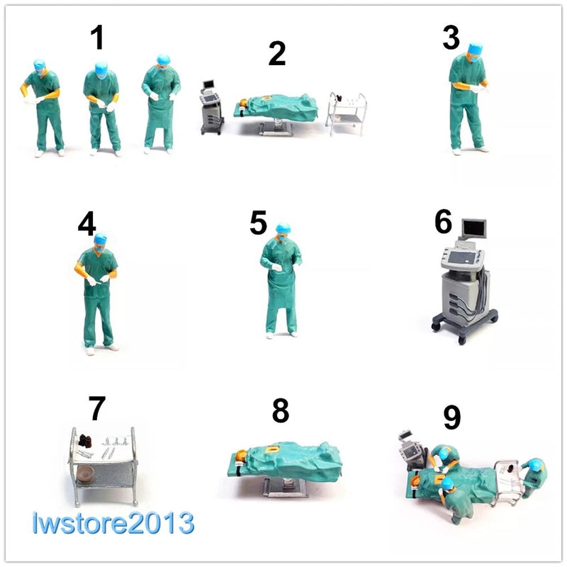 1/64 1/87 Surgeon Doctor Scene Props Miniatures Figures Model For Cars Vehicles