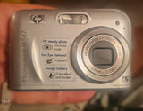 HP Photosmart M547 6.2MP Compact Digital Camera With SD Card, Silver - Works