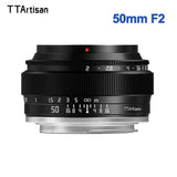 TTArtisan 50mm F2.0 Full Frame MF Portrait Lens for Fujifilm Fuji X-mount Camera