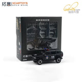 Xcartoys 1:64 6th Generation Bronco Police Tactical Diecast Model Car