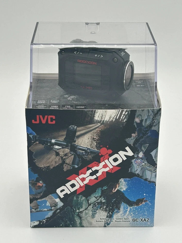 JVC GC-XA2 1080 HD WiFi Action Camera Adixxion Time-Lapse Photo/Video Burst Mode