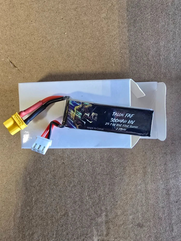 TALON FAF 300mAh 2s 7.6V  XT30 LiPo Battery for 1rc midget late model oval rc Battery
