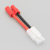 HXT 3.5mm Male+/Female- to Tamiya Female cable 14AWG 5CM wire For RC Battery FPV