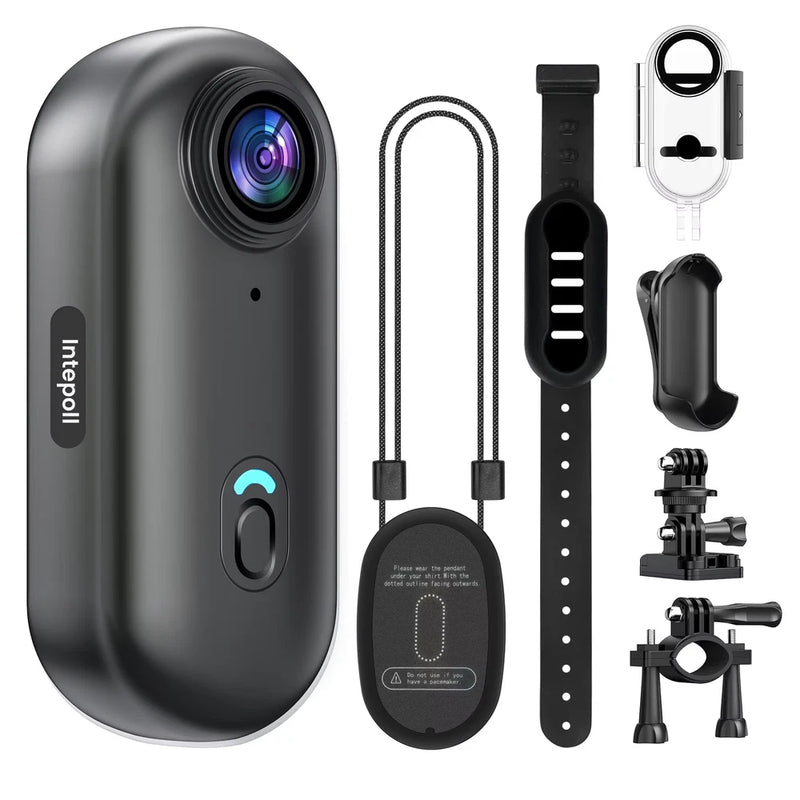 4K Mini Action Camera Waterproof 128GB Body Cam Helmet Mount WiFi Recorder