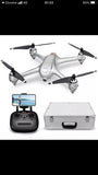 Potensic D80 quadcopter drone with remote controller, phone mount, and storage case
