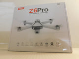 SYMA Z6Pro foldable drone retail box with quadcopter illustration