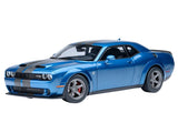 2023 DODGE CHALLENGER SRT SUPER STOCK FROSTBITE BLUE 1/18 MODEL BY AUTOART 71767