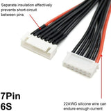 6Pcs New 6S Balance Plug Extension Lead Wire for LiPo Battery Balance Charging