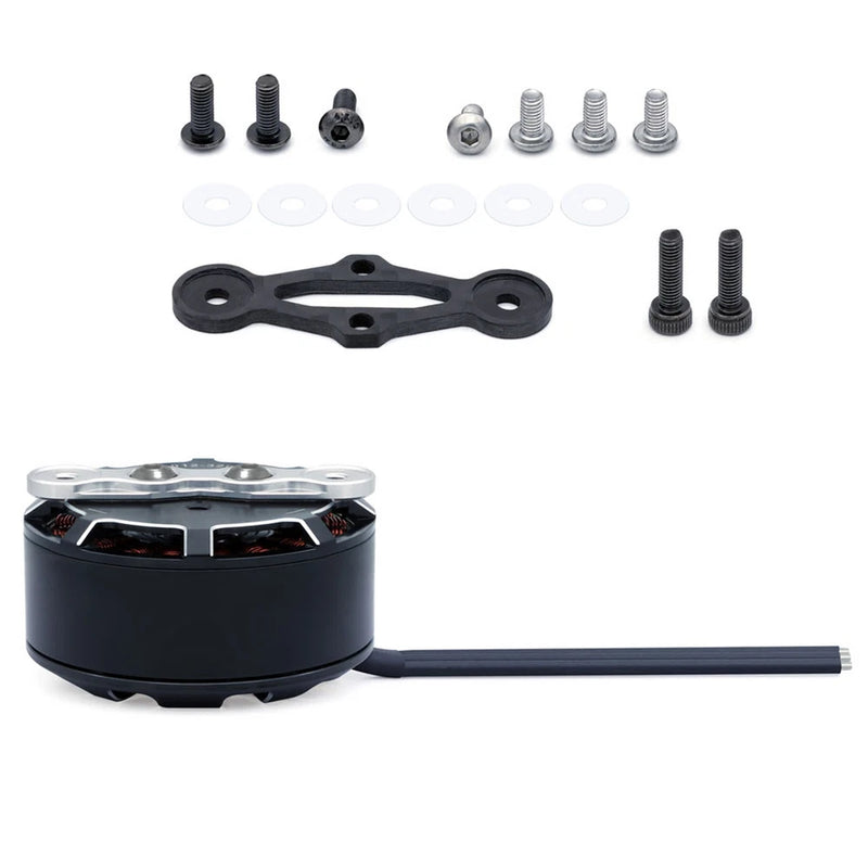 BIZR 450KV brushless motor with wire lead, black housing and silver mounting face