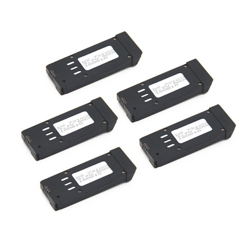 5Pack 3.7V 550mAh Lipo Battery for E58 JY019 for Folding 4-axis UAV D30 RC FPV Battery