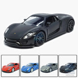 1/36 Scale Porsche 918 Spyder Model Car Diecast Toy Vehicle Collection Kids Gift
