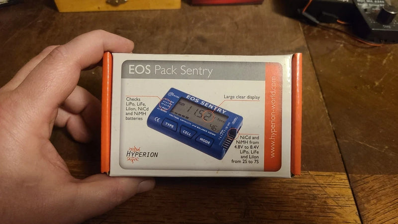 Hyperion EOS Pack Sentry Battery Checker LiPo LiFe LiIon NiCd NiMH mib pics