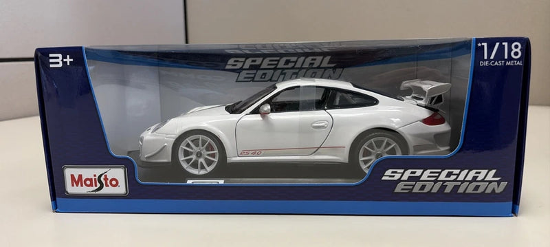 Maisto 31703 Porsche 911 GT3 RS 4.0 White Diecast Model Car 1/18 Scale