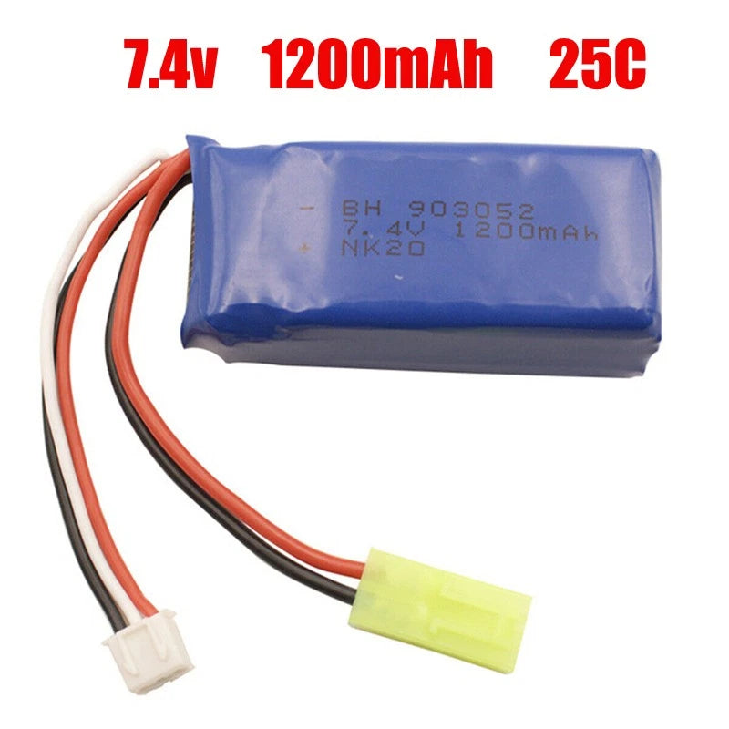 1Pcs 7.4V 1200mAh 25C Xiaotiangong Plug Battery For Pengxiang High Speed Car Battery