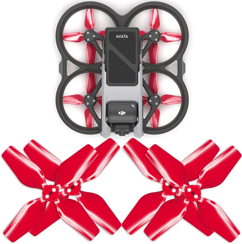 Master Airscrew 4-Blade Upgrade Propellers for DJI Avata - Red, 4 Pcs