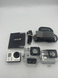 GoPro action camcorder with waterproof housings, mounts, and accessories kit