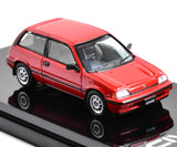 AL HobbyJapan 1:64 1984 Red CIVIC Si E-AT Hatchback Model Diecast Collect Car