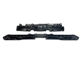 Black metal high-voltage battery skid plate cover set for Tesla Model 3/Y, front and rear